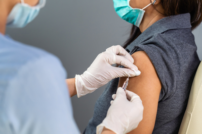 patient receiving vaccination