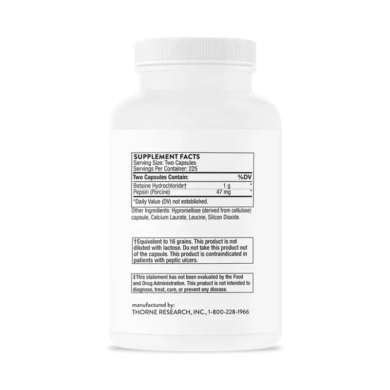 Betaine HCL/Pepsin 450 ct