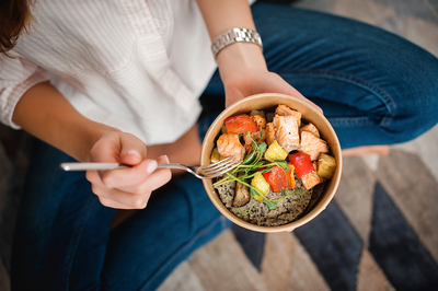 healthy food in bowl